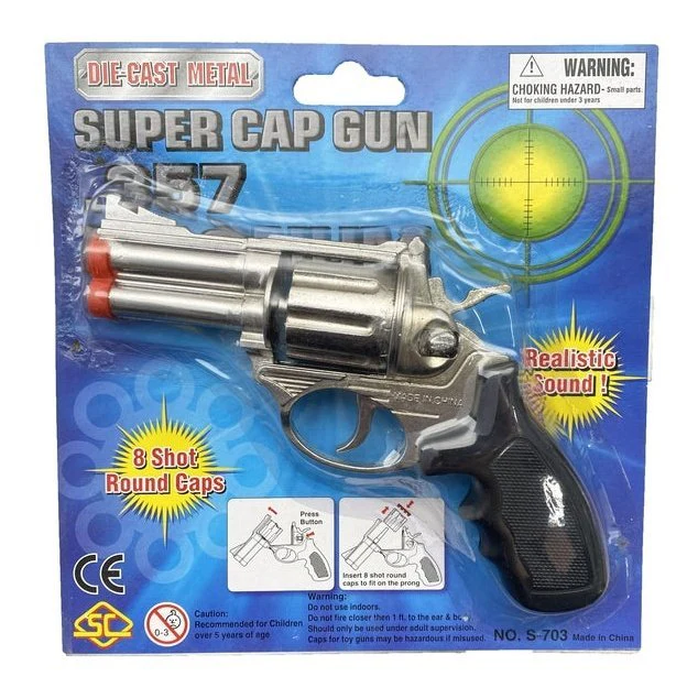 Die Cast 357 Magnum Cap Gun – 15cm - Image 2