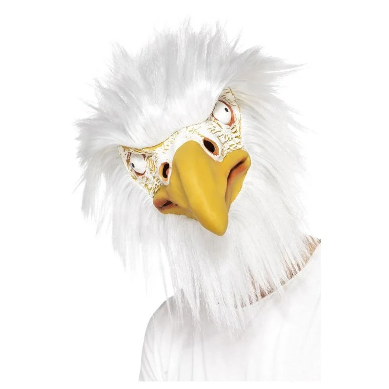 Eagle Mask, Full Overhead, White