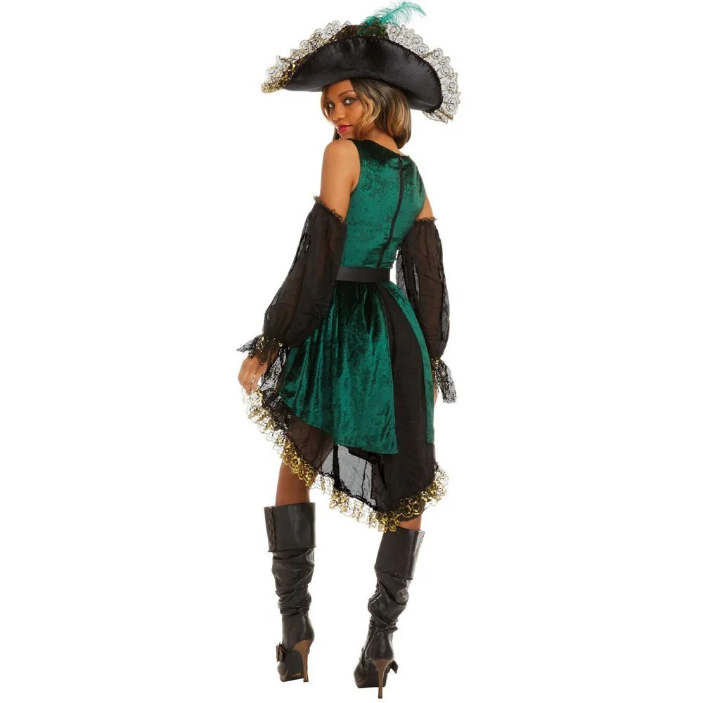 Emerald Pirate Womens Costume - Image 3