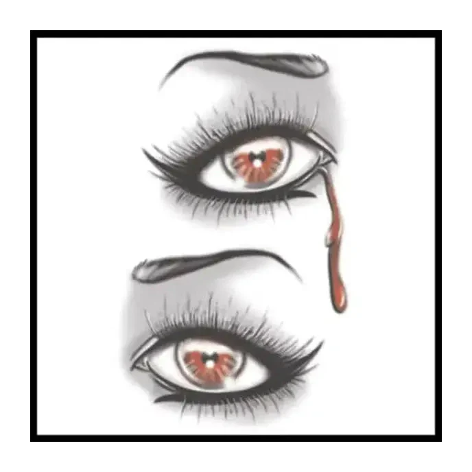 Evil Eye Goth Temporary Tattoos