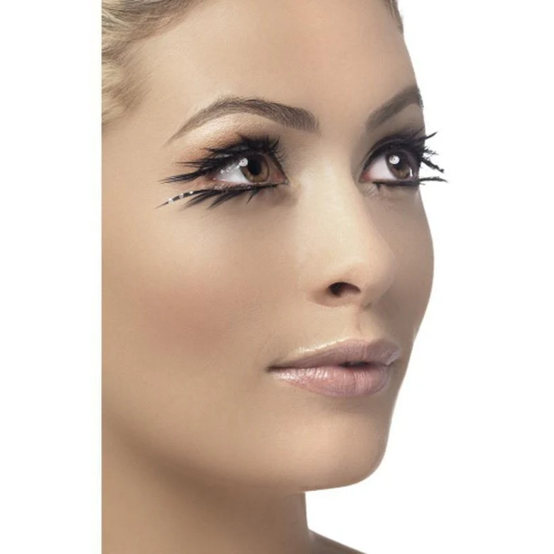 Eyelashes Black, Top And Bottom Set