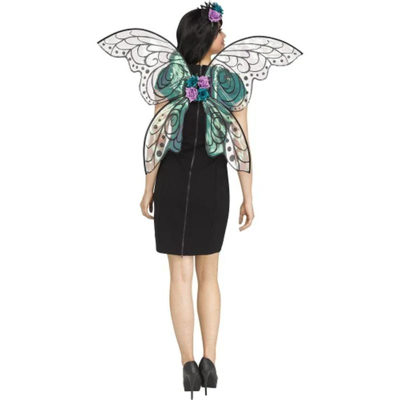 Fantasy Fairy Sparkle Wing Black And Purple Glitter