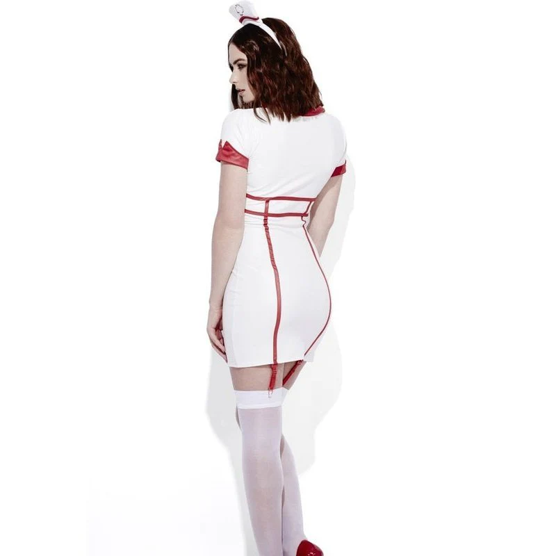 Fever Role Play Nurse Wet Look Costume - Image 2