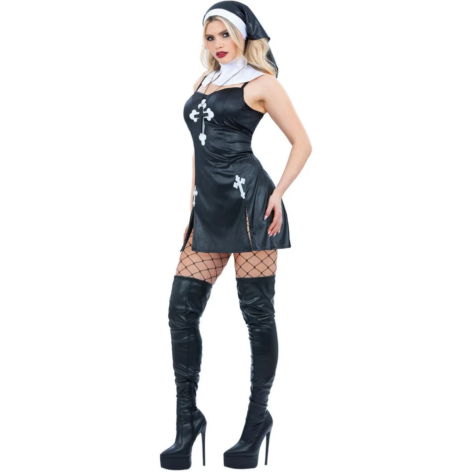 Fever Sexy Nun Costume - Image 4