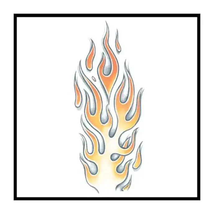 Flames Extra Large Temporary Tattoos
