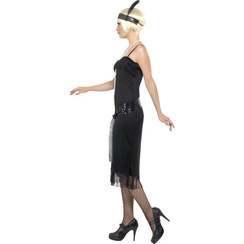 Flapper Costume - Black - Image 2