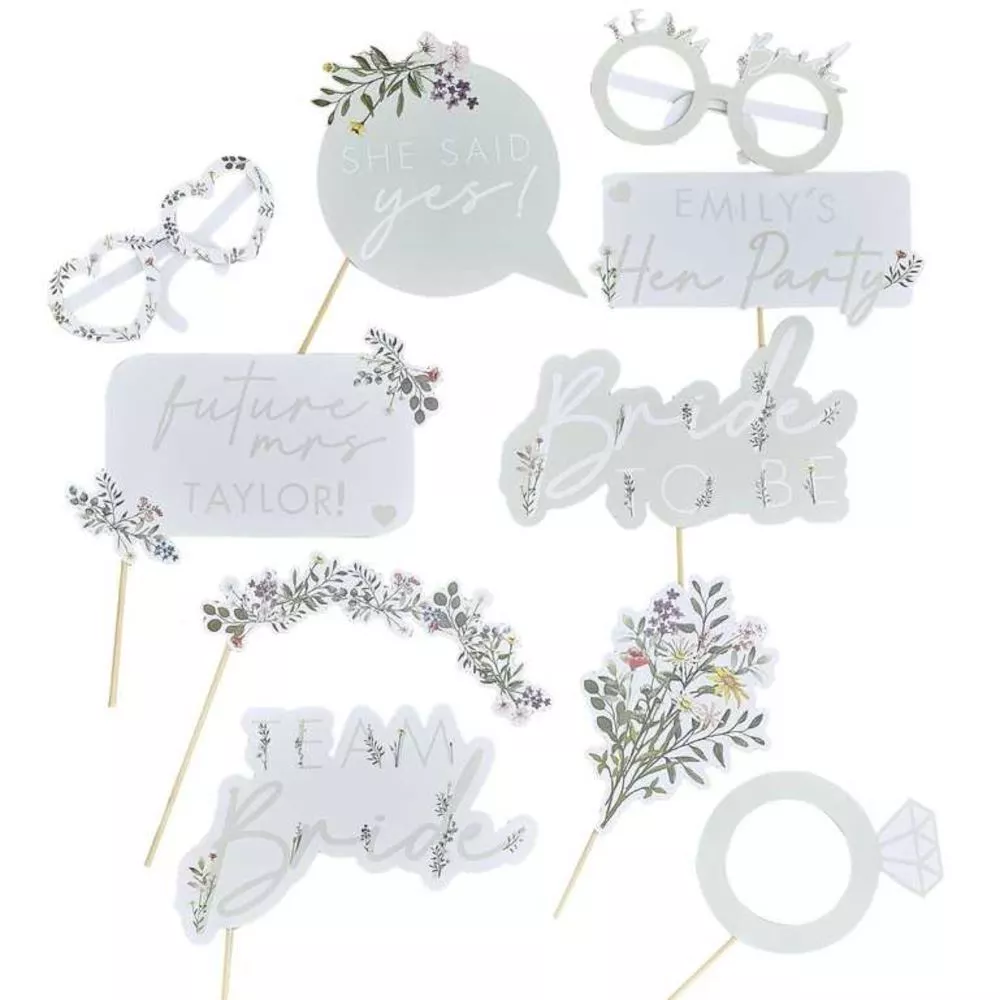Floral Hen Party Photo Booth Props - Image 2
