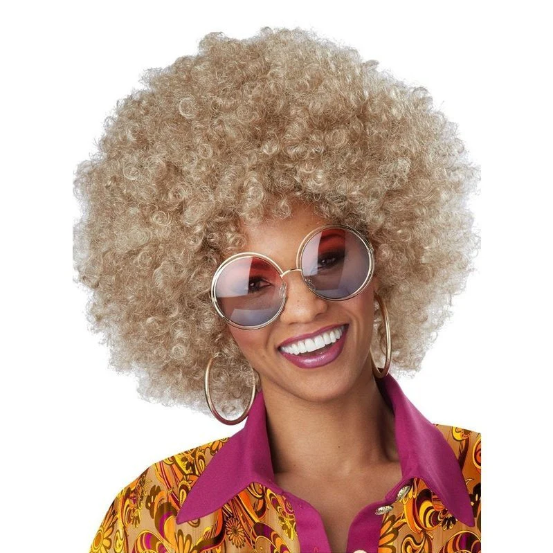 Foxy Lady Women's 1970's Blonde Afro Wig