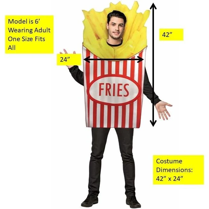 French Fries Adult Costume - Image 4