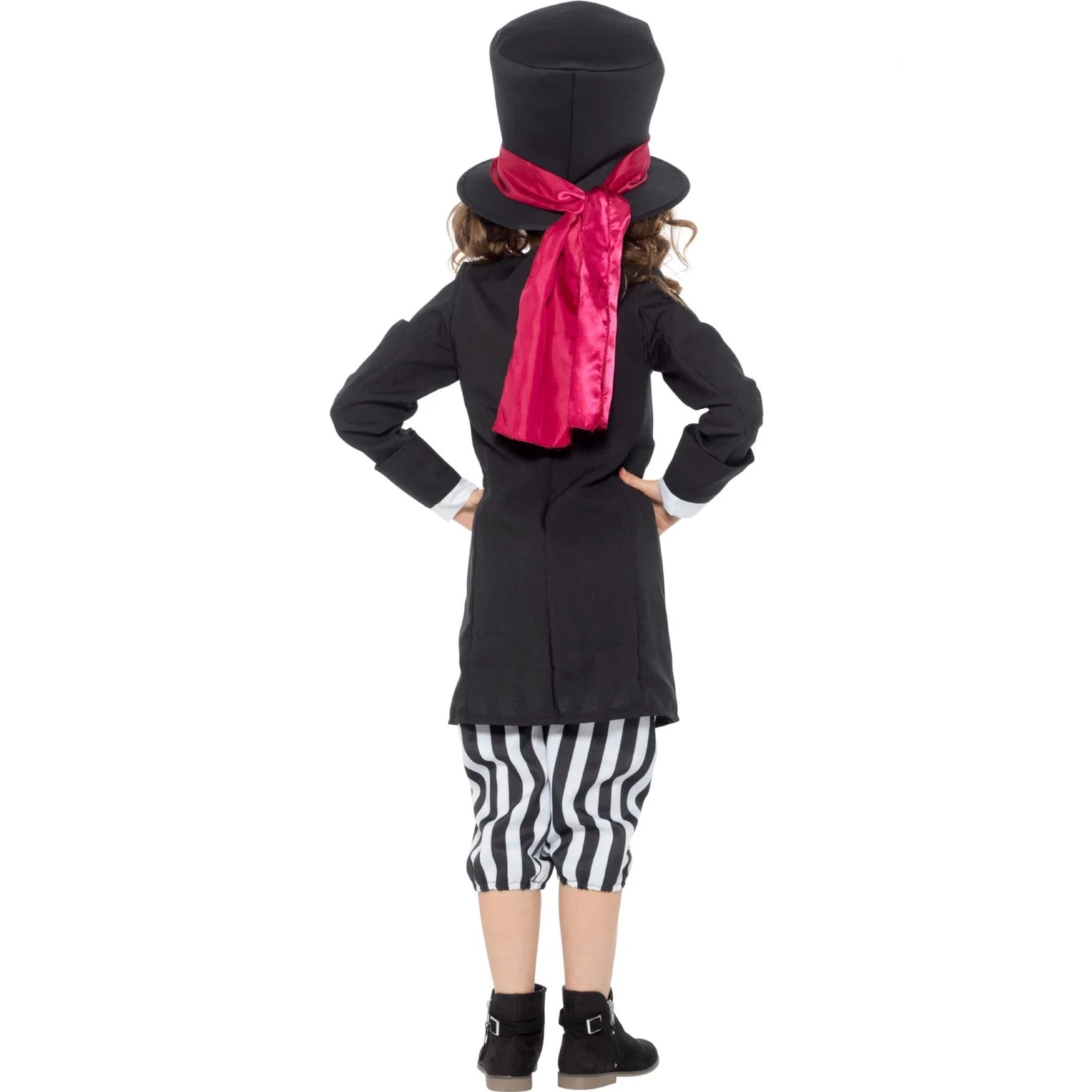 Girls Black Hatter Costume - Image 2