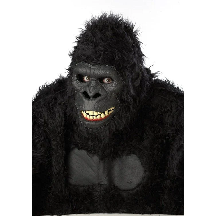 Goin' Ape Deluxe Adult's Furry Black Gorilla Costume - Image 2
