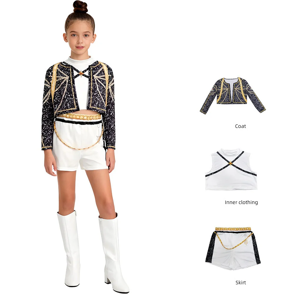 Golden Stage Inspired Rumi Costume, Child - Image 3