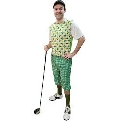 Golf Pro Green Costume, Adult