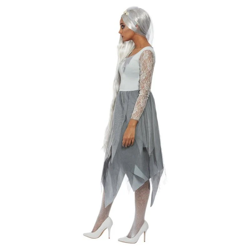 Grave Yard Bride Costume, Grey - Image 2