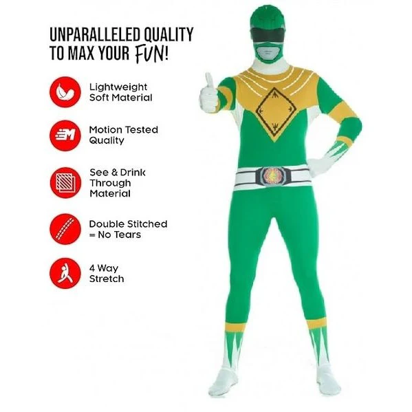 Green Power Rangers Morphsuit - Image 2