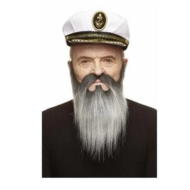 Ginger With Black Pirate Beard And Moustache