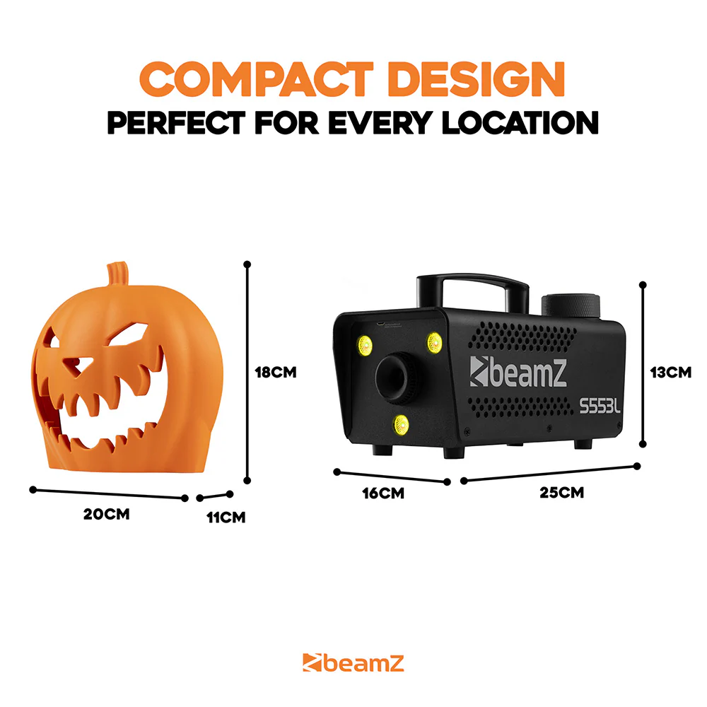 Halloween Pack – Compact LED Smoke Machine 550W and Pumpkin Cover - Image 7