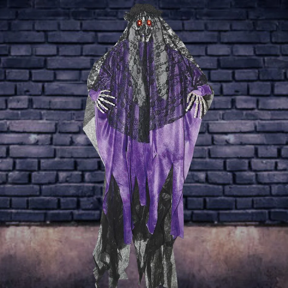 Hanging Light Up Bewitched Ghost Bride