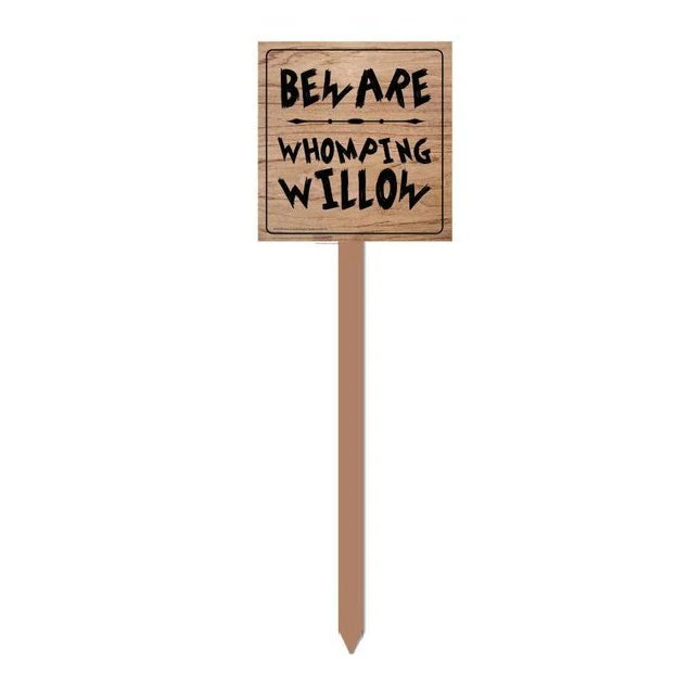 Harry Potter Yard Sign Beware Whomping Willow