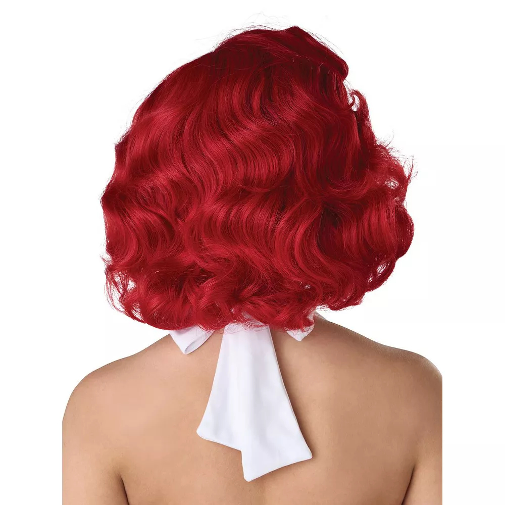 Hollywood Glamour Adult Wig (Red) - Image 2