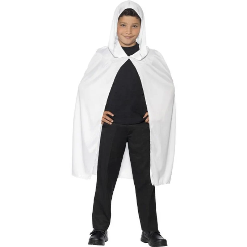 Hooded Cape White