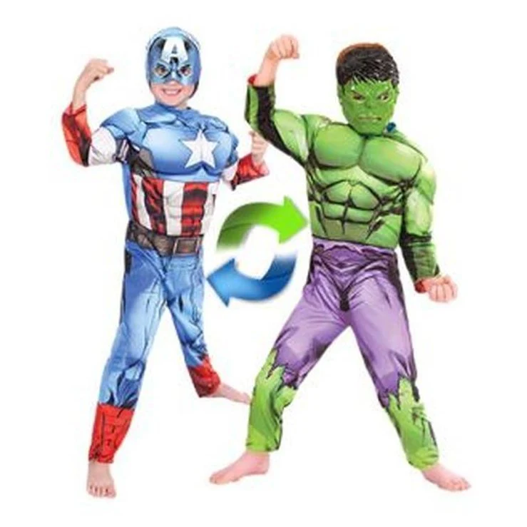 Hulk To Captain America Deluxe Rev - Size 4-6
