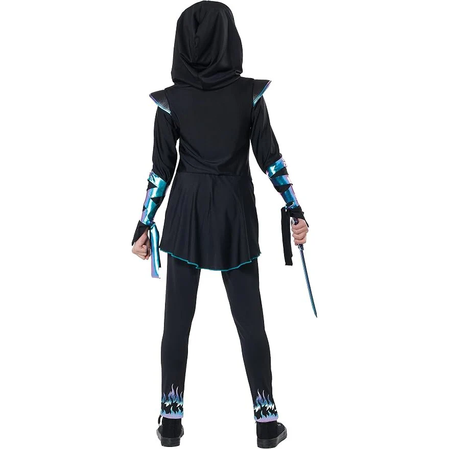 Iridescent Dragon Ninja Girls Costume - Image 3