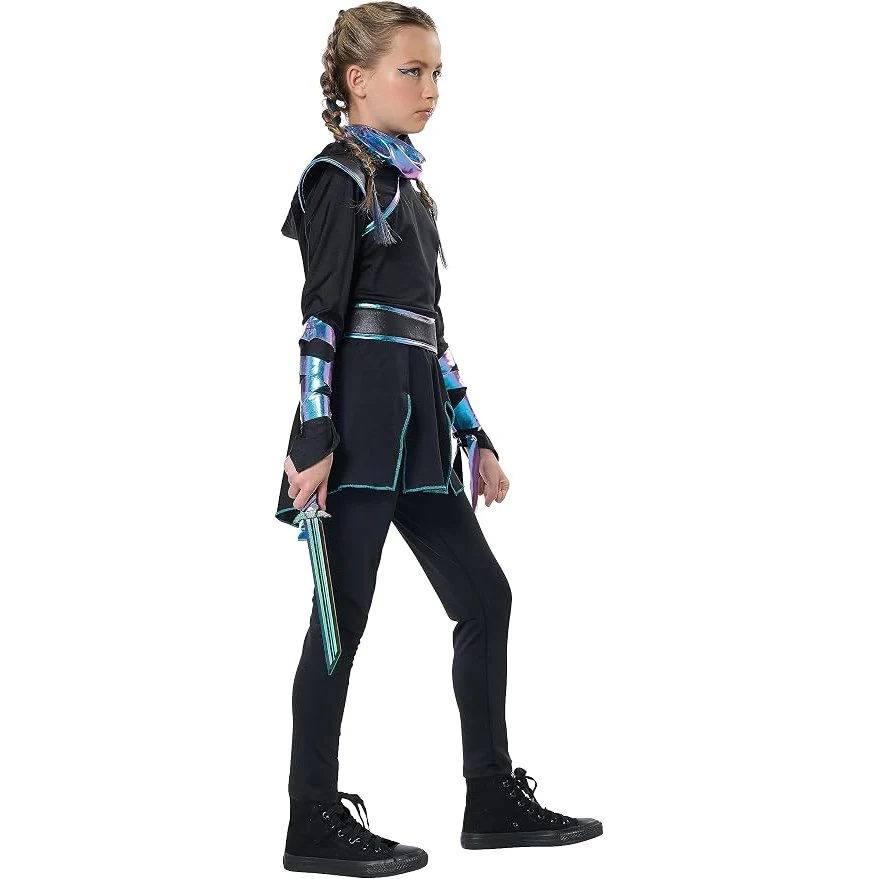 Iridescent Dragon Ninja Girls Costume - Image 4