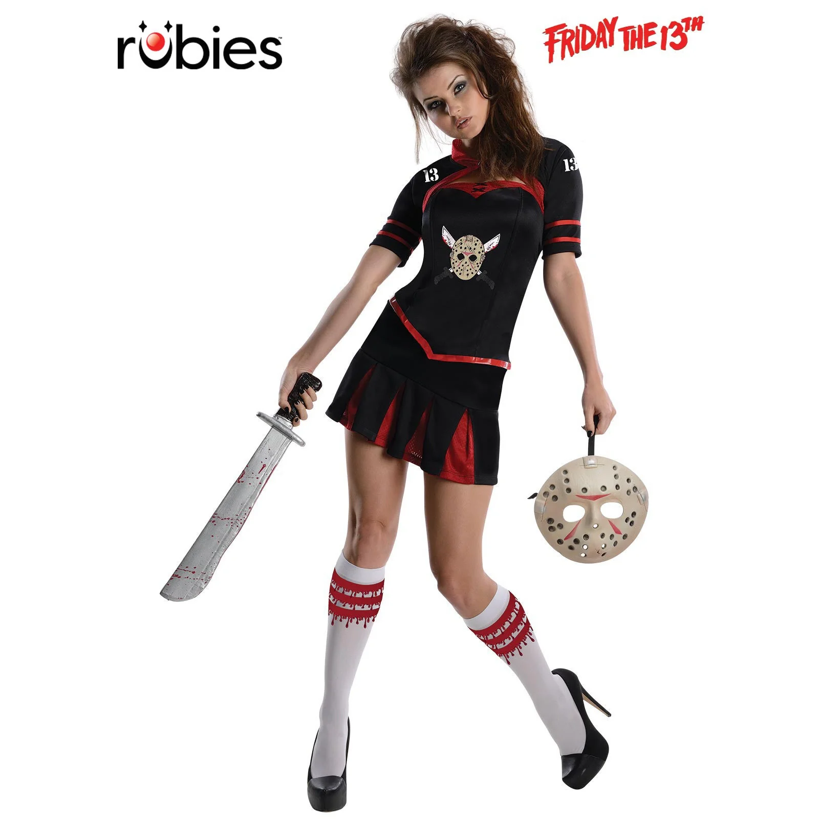 Jason Cheerleader Secret Wishes Corset Costume L