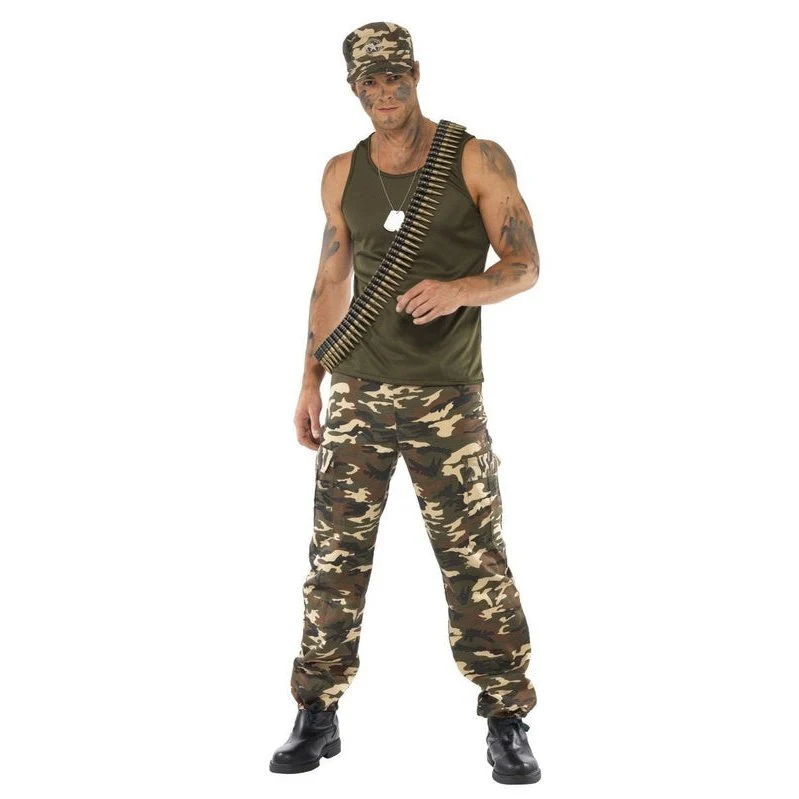 Khaki Camo Deluxe Costume, Male - Image 4