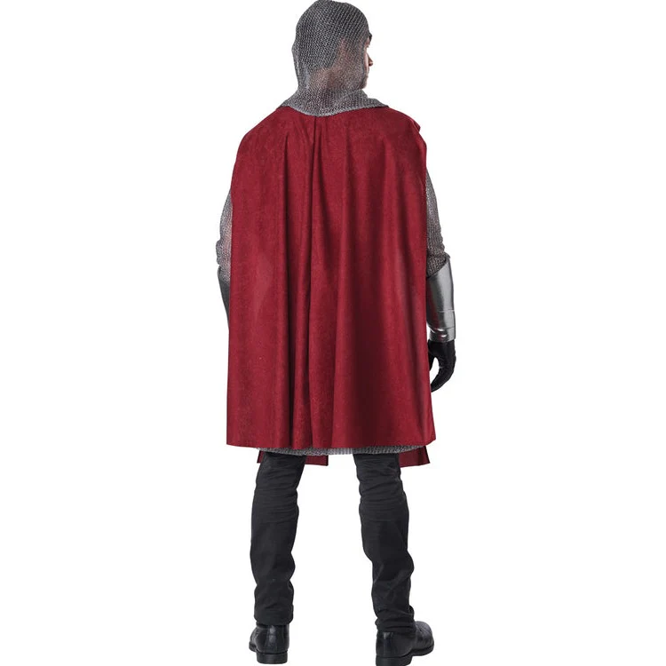 Knight's Surcoat Men's Costume (Burgundy) - Image 3