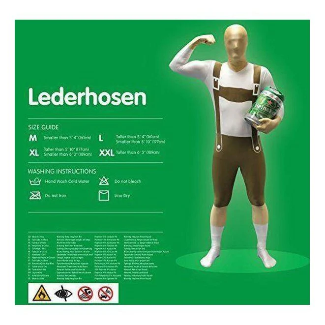 Lederhosen Morphsuit Adult Costume - Image 2