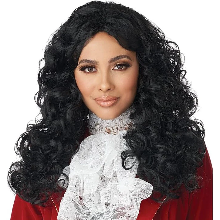 Long Curly Wig, Black - Image 2