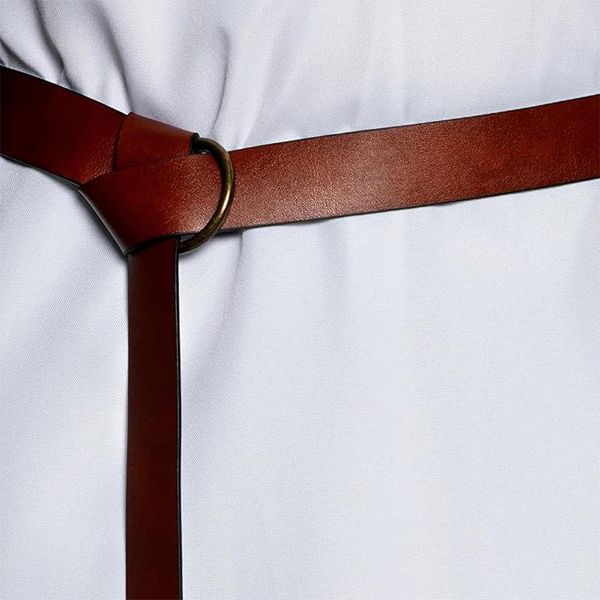 Medieval Brown Faux Leather Belt, Adult - Image 3