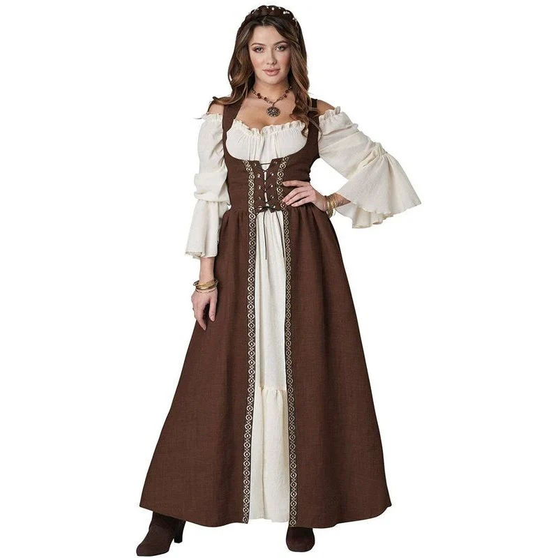 Brown Medieval Overdress Adult Costume