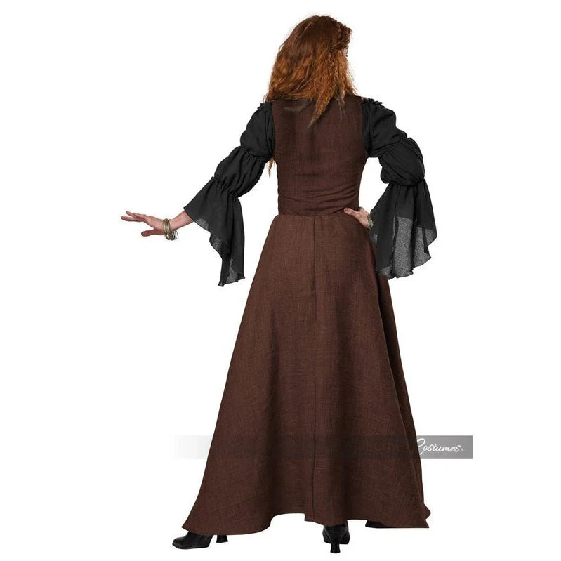 Brown Medieval Overdress Adult Costume - Image 5