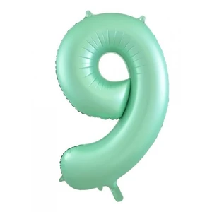 Mint Green Number 9 Foil Balloon - 86cm