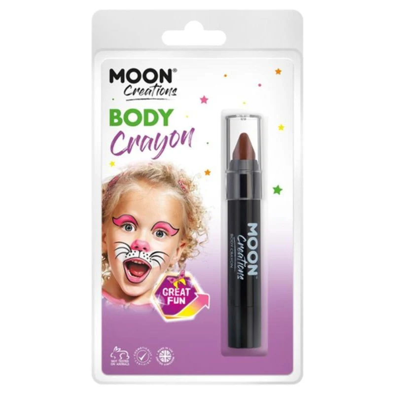 Moon Creations Body Crayons, Brown - Image 3