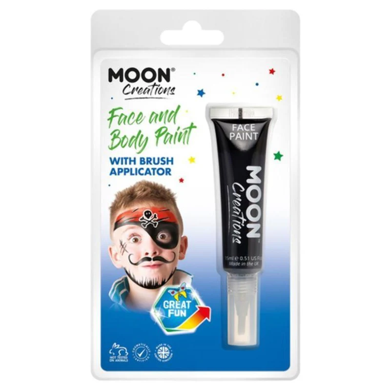 Moon Creations Face & Body Paints, Black - Image 3