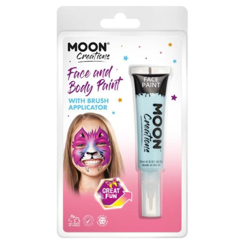 Moon Creations Face & Body Paints, Light Blue - Image 3
