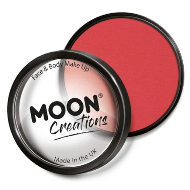 Moon Creations Pro Face Paint Cake Pot, Bright Red - Image 2