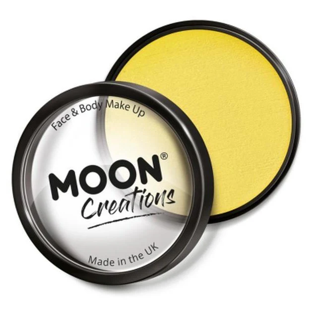 Moon Creations Pro Face Paint Cake Pot, Bright Yellow - Image 2