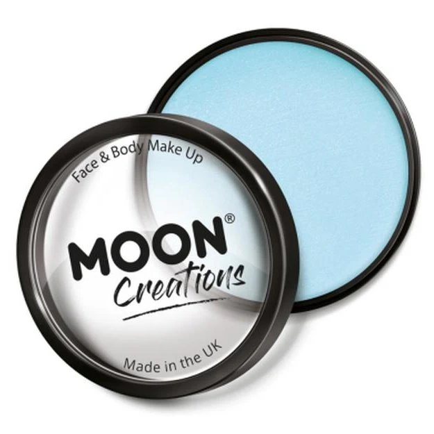 Moon Creations Pro Face Paint Cake Pot, Light Blue