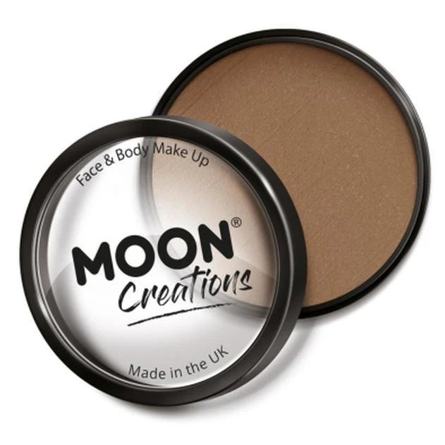 Moon Creations Pro Face Paint Cake Pot, Light Brow