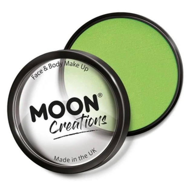 Moon Creations Pro Face Paint Cake Pot, Light Green - Image 2