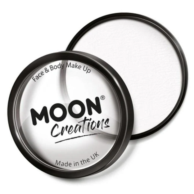 Moon Creations Pro Face Paint Cake Pot, White - Image 2