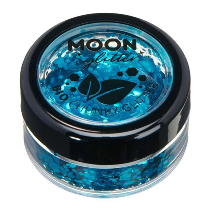 Moon Glitter Bio Chunky Glitter, Blue