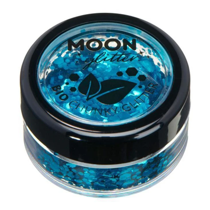 Moon Glitter Bio Chunky Glitter, Blue - Image 2