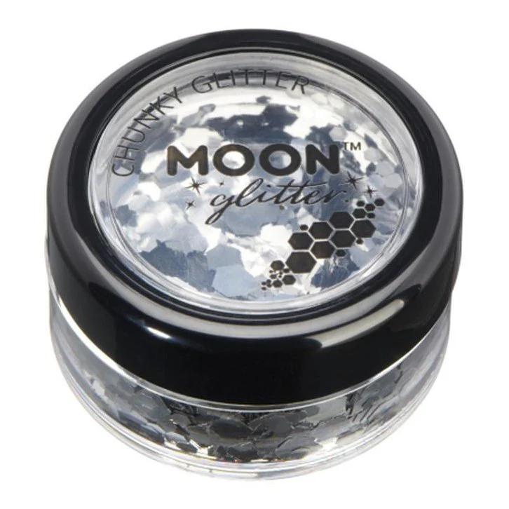 Moon Glitter Classic Chunky Glitter, Silver - Image 2