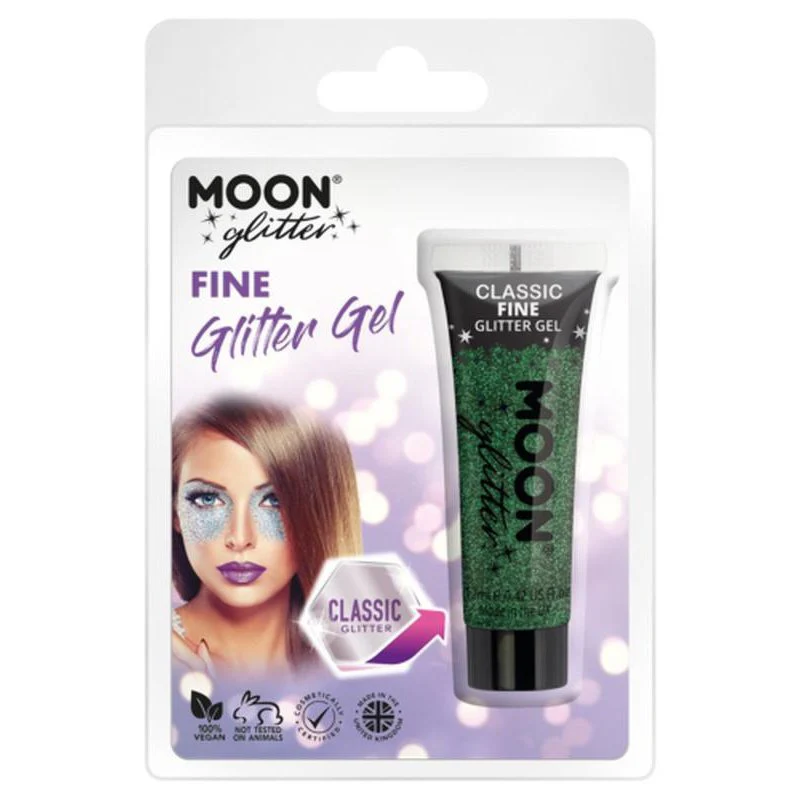 Moon Glitter Classic Fine Glitter Gel, Green - Image 3